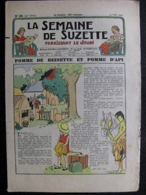 La Semaine de Suzette 33e année n°38 (19/08/1937) – Pomme de reinette et pomme d’api