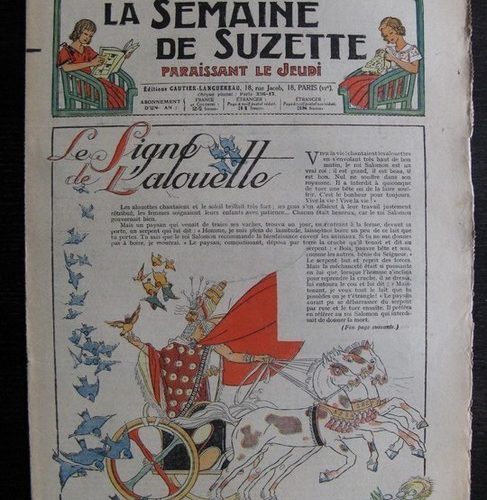 La Semaine de Suzette 33e année n°40 (2/09/1937) – La ligne de l’alouette