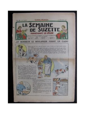La Semaine de Suzette 33e année n°50 (11/11/1937) – Monsieur le boulanger perdit un client