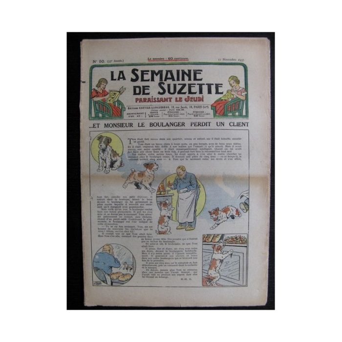La Semaine de Suzette 33e année n°50 (11/11/1937) - Monsieur le boulanger perdit un client