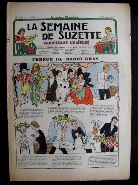 La Semaine de Suzette 32e année n°13 (27/02/1936) - Erreur de mardi gras