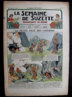 La Semaine de Suzette 32e année n°15 (12/03/1936) – La petite fille des cavernes