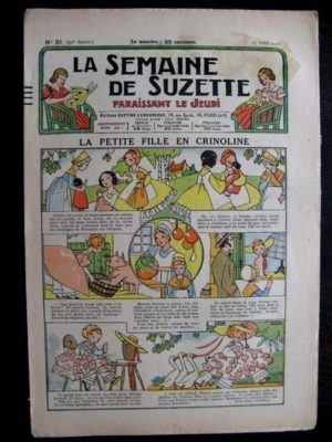 La Semaine de Suzette 32e année n°21 (23/04/1936) – La petite fille en crinoline