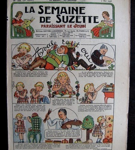La Semaine de Suzette 32e année n°23 (7/05/1936) – Avale tout cru