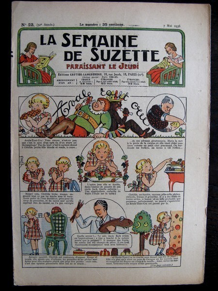 La Semaine de Suzette 32e année n°23 (7/05/1936) - Avale tout cru
