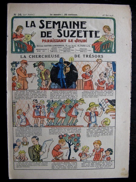 La Semaine de Suzette 32e année n°26 (28/05/1936) - La chercheuse de trésors