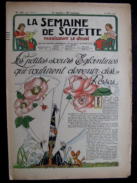 La Semaine de Suzette 32e année n°29 (18/06/1936) - Les petites sœurs Eglantines