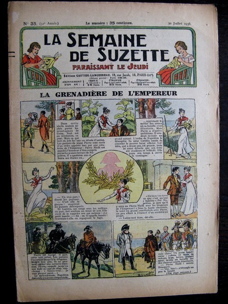 La Semaine de Suzette 32e année n°35 (30/07/1936) - La grenadière de l'empereur