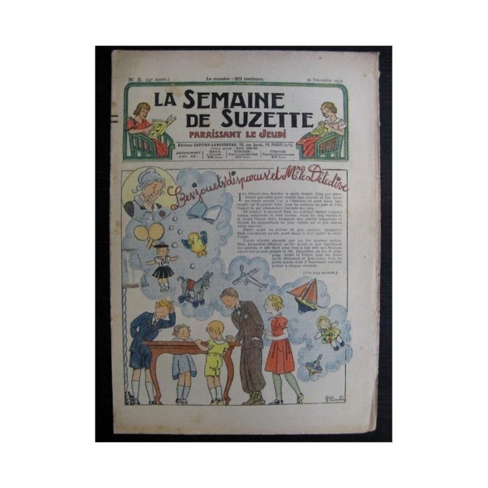 La Semaine de Suzette 34e année n°5 (1937) - Les jouets disparus et Mr le détective (Bleuette)