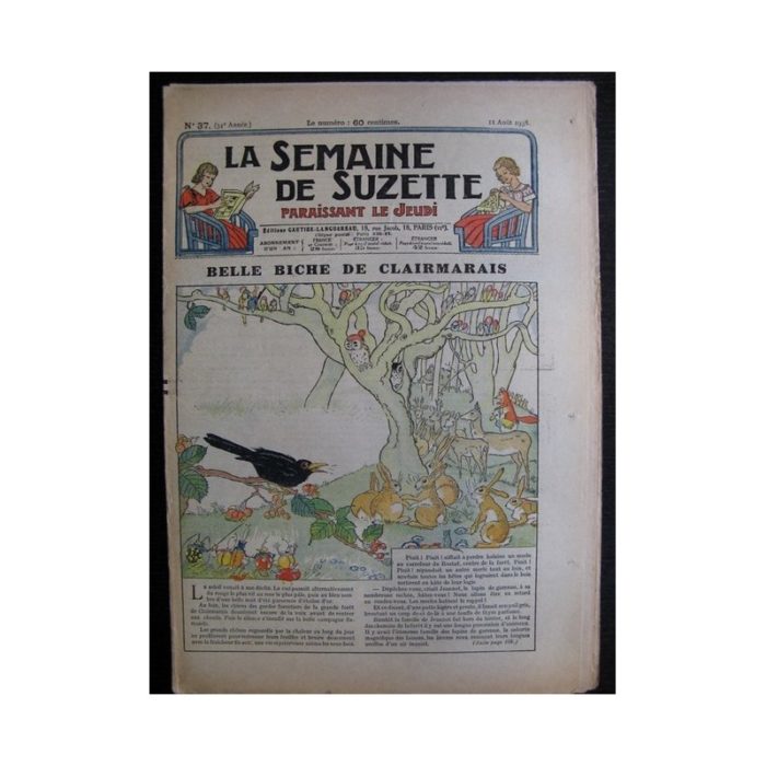 La Semaine de Suzette 34e année n°37 (1938) - Belle biche de Clairmarais