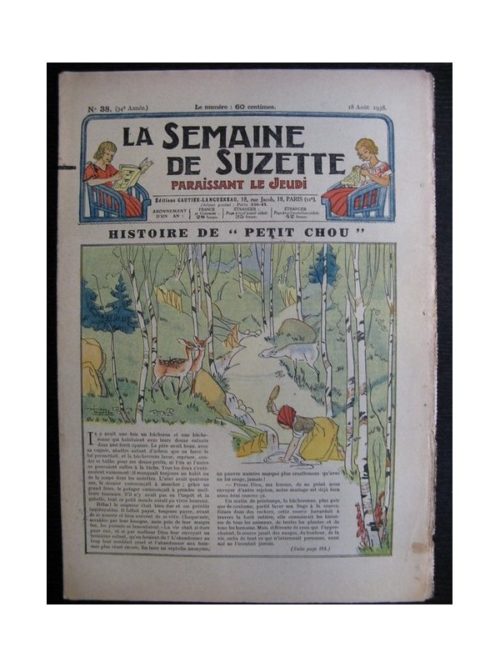 La Semaine de Suzette 34e année n°38 (1938) – Histoire de Petit Chou (Bleuette)