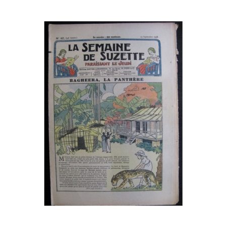 La Semaine de Suzette 34e année n°42 (1938) - Bagheera la panthère