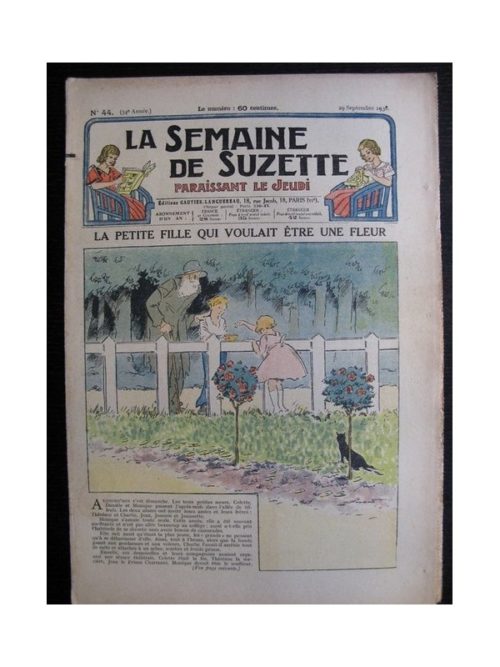 La Semaine de Suzette 34e année n°44 (1938) – La petite fille qui voulait être une fleur