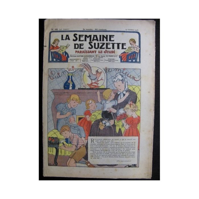 La Semaine de Suzette 34e année n°48 (1938) - Qui m'aime le mieux (Bleuette)