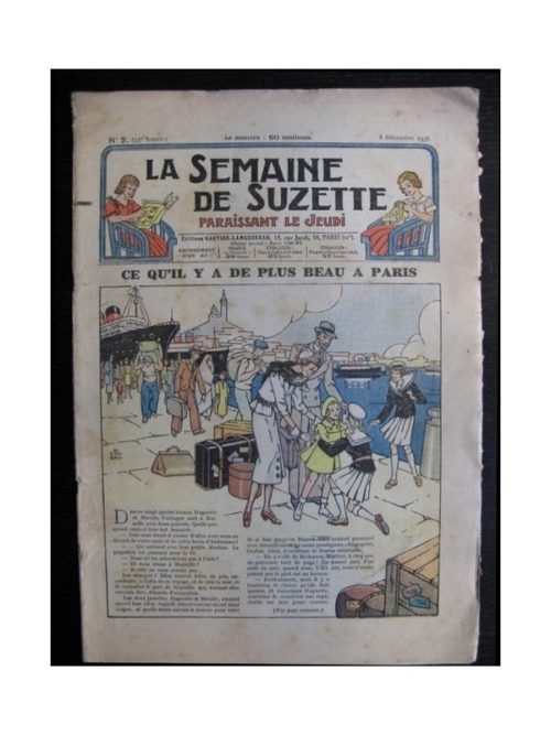 La Semaine de Suzette 35e année n°2 (1938) – Ce qu’il y a de plus beau à Paris