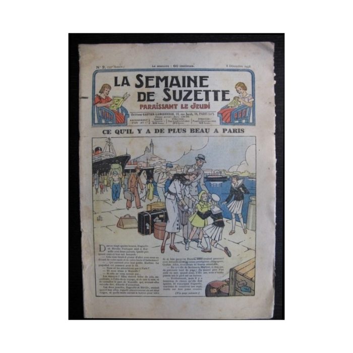 La Semaine de Suzette 35e année n°2 (1938) - Ce qu'il y a de plus beau à Paris