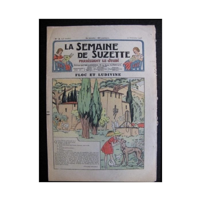 La Semaine de Suzette 35e année n°3 (1938) - Floc et Ludivine (Bleuette)