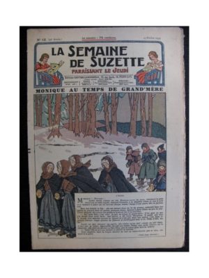 La Semaine de Suzette 35e année n°13 (1939) – Monique au temps de grand-mère (Bleuette)
