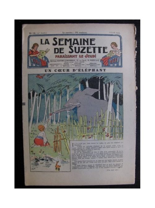 La Semaine de Suzette 35e année n°19 (1939) – Un cœur d’éléphant