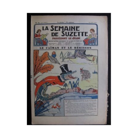 La Semaine de Suzette 35e année n°21 (1939) - Le caïman et le hérisson