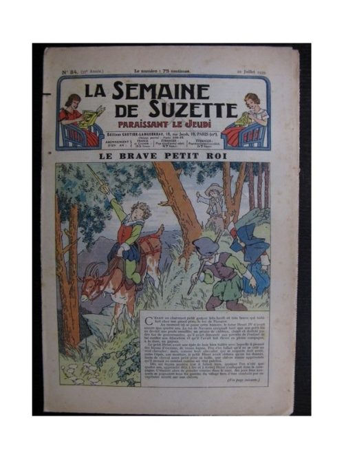 La Semaine de Suzette 35e année n°34 (1939) – Le brave petit roi