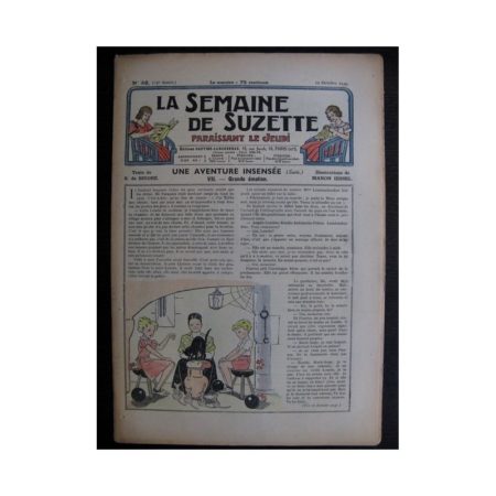 La Semaine de Suzette 35e année n°46 (1939) - Une aventure insensée 7 (Manon Iessel)