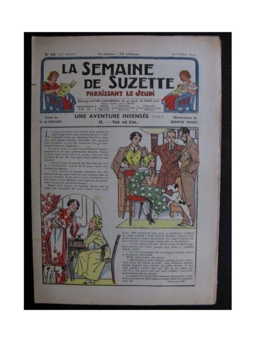 La Semaine de Suzette 35e année n°48 (1939) – Une aventure insensée 9 (Manon Iessel)