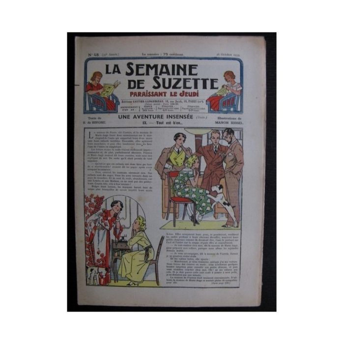 La Semaine de Suzette 35e année n°48 (1939) - Une aventure insensée 9 (Manon Iessel)