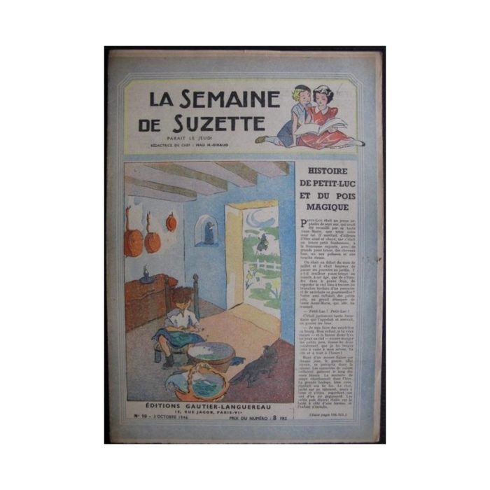 La Semaine de Suzette 37e année n°10 (1946) Petit-Luc et le pois magique