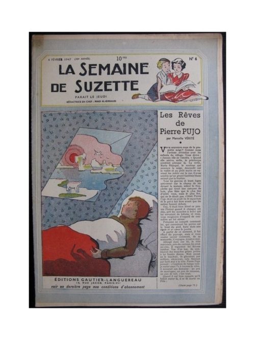 La Semaine de Suzette 38e année n°6 (1947) Les rêves de Pierre Pujo (Bleuette)