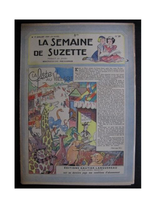 La Semaine de Suzette 38e année n°29 (1947) La fête au village