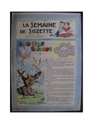 La Semaine de Suzette 38e année n°34 (1947) Les quatre saisons