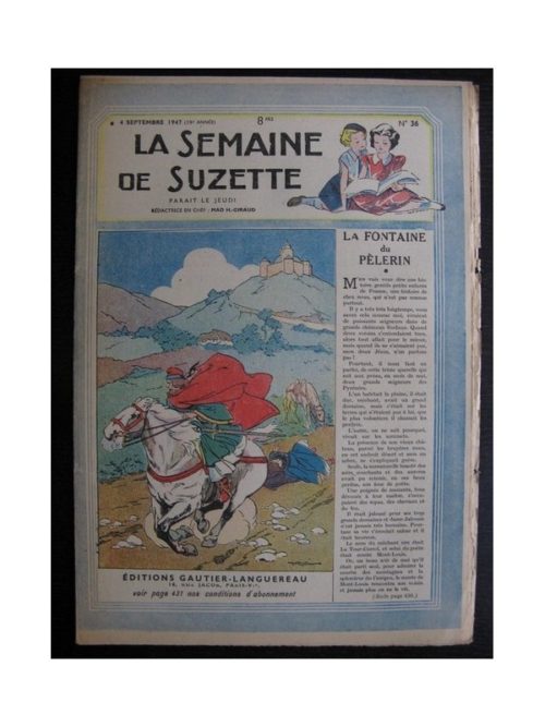 La Semaine de Suzette 38e année n°36 (1947) La fontaine du pèlerin