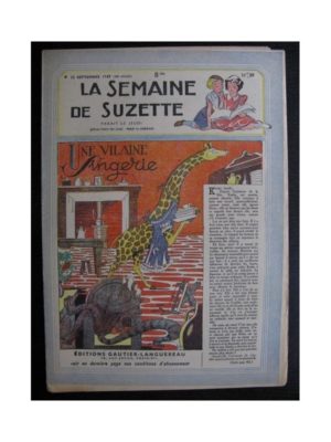 La Semaine de Suzette 38e année n°39 (1947) Une vilaine singerie (Bleuette)