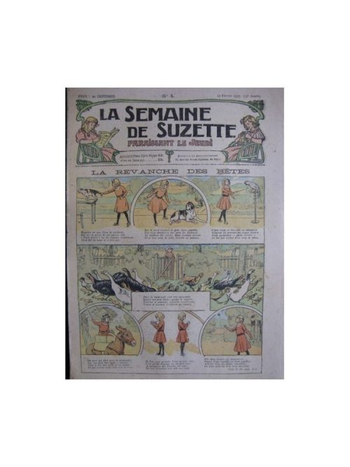 La semaine de Suzette 13e année n°4 (1917) La revanche des bêtes (Bleuette)