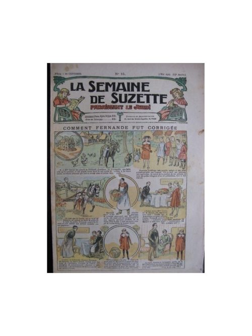 La semaine de Suzette 13e année n°14 (1917) Comment Fernande fut corrigée (Bleuette)