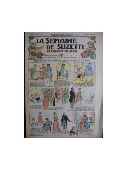 La semaine de Suzette 13e année n°35 (1917) Petites causes, grands effets (Bleuette)