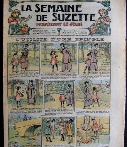 La Semaine de Suzette 14e année n°15 (1918) – L’utilité d’une épingle (Bleuette)