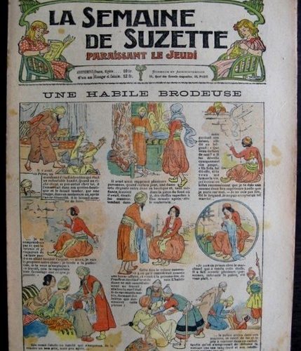 La Semaine de Suzette 14e année n°37 (1918) – Une habile brodeuse