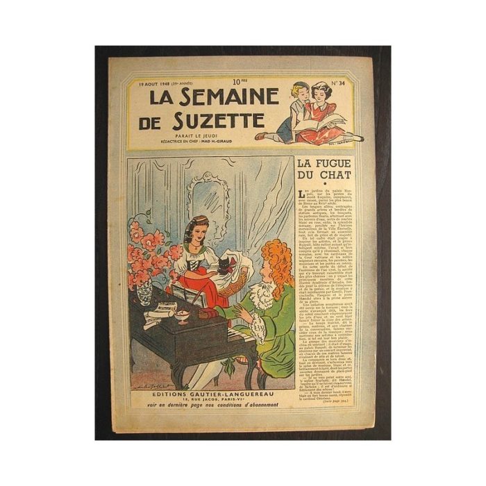 La semaine de Suzette 39e année n°34 (1948) La fugue du chat (Bleuette)
