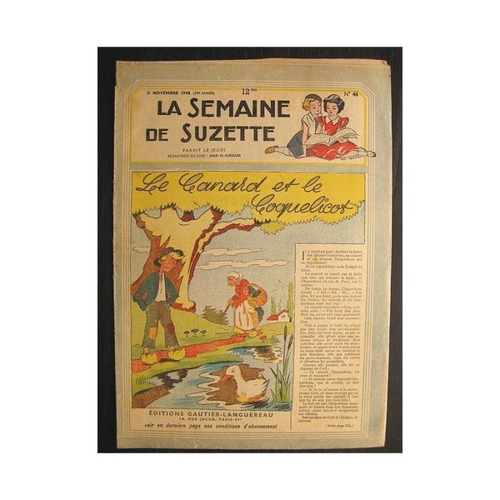 La semaine de Suzette 39e année n°46 (1948) Le canard et le coquelicot
