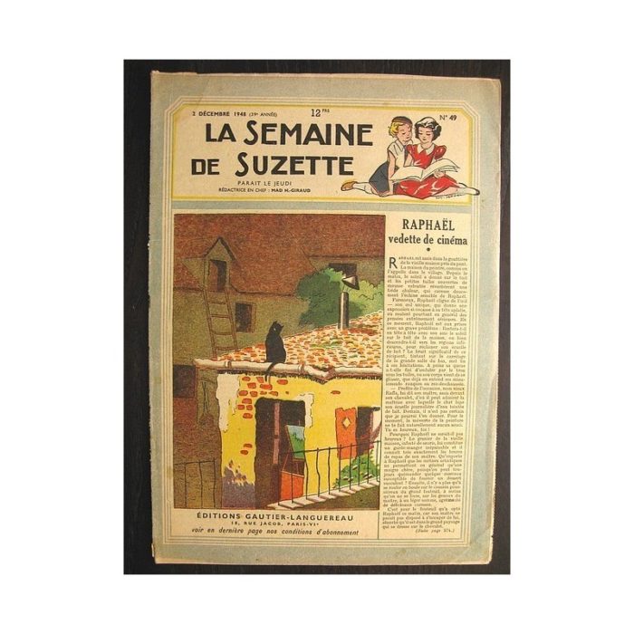 La semaine de Suzette 39e année n°49 (1948) Raphaël, vedette de cinéma