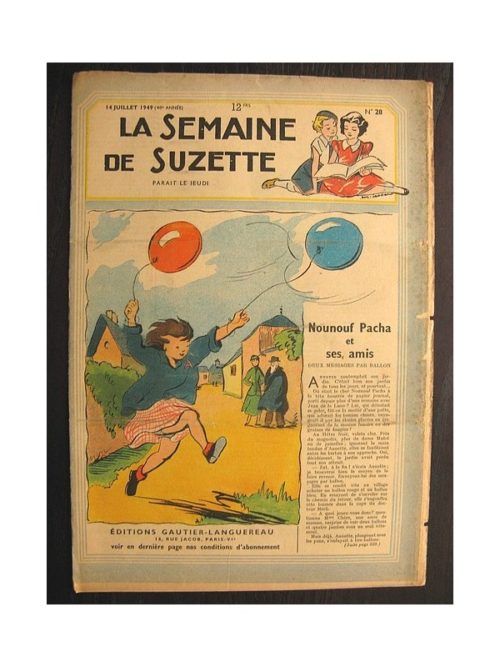 La semaine de Suzette 40e année n°28 (1949) Nounouf Pacha et ses amis