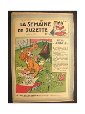 La semaine de Suzette 40e année n°33 (1949) Médor et le rondo en fa