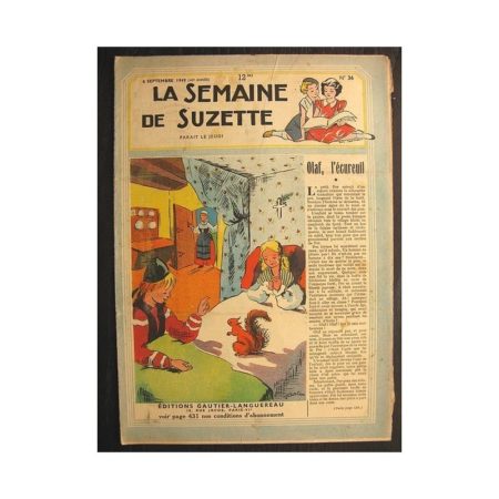 La semaine de Suzette 40e année n°36 (1949) Olaf l'écureuil