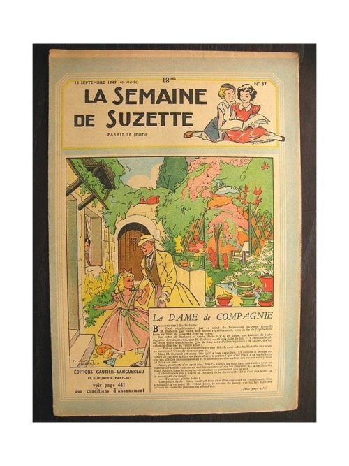 La semaine de Suzette 40e année n°37 (1949) La dame de compagnie