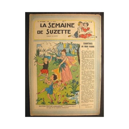 La semaine de Suzette 40e année n°42 (1949) Xanthis aux feuilles d'acanthe (Bleuette)
