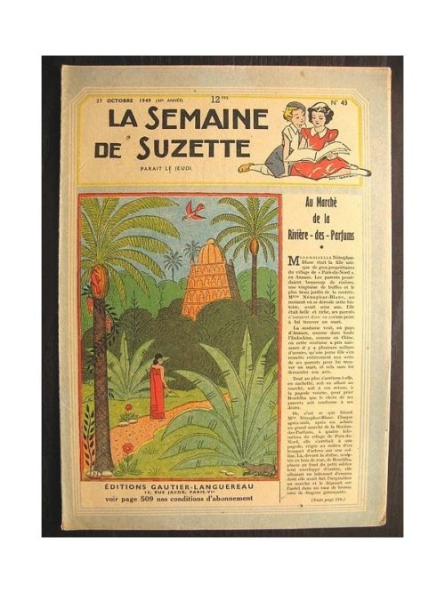 La semaine de Suzette 40e année n°43 (1949) Au marché de la rivière des parfums