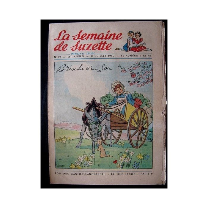 LA SEMAINE DE SUZETTE 41e ANNEE (1950) n°28 Brioche d'un sou