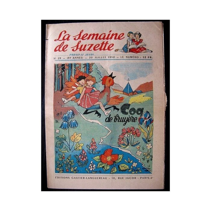 LA SEMAINE DE SUZETTE 41e ANNEE (1950) n°29 Coq de Bruyère
